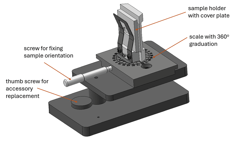 sample holder adjustable angle